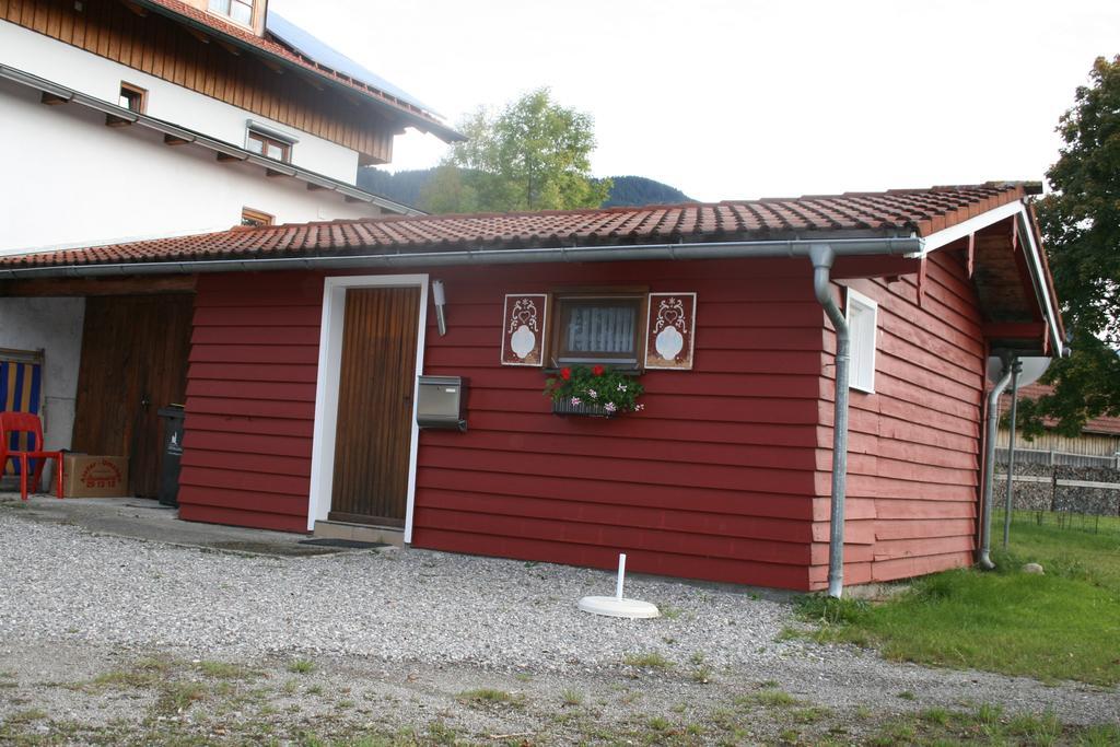 Blockhütte Lägenhet Trauchgau Exteriör bild